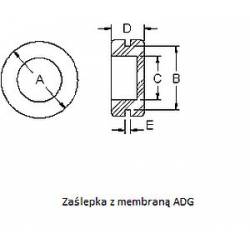 ADG- 6, Zaślepki  fi 6mm, przepusty kablowe z membraną 100szt.